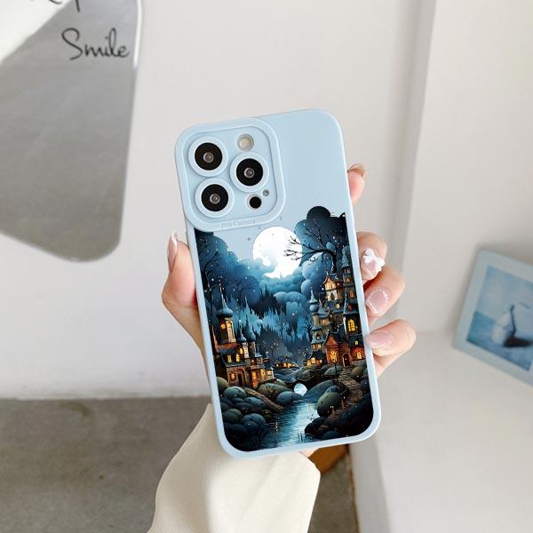 Abstrakter Stil Leuchtturm Handyhülle Für iPhone XS XR X 11 12 13 14 Pro Max 7 8 14 Plus SE 2020 Weiche Silikon Rückseite Hüllen