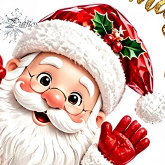 Snowflake Static Clings Christmas Window Clings, Santa Snowman PVC Stickers, Waterproof Creative Xmas Gift Decor Glass Decals for Home Shop