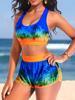 2025 New Bikini Sexy Beach Swimwear Women's Summer Fashion Design Printed Swimwear Bikini Set Women's Two Piece Swimwear