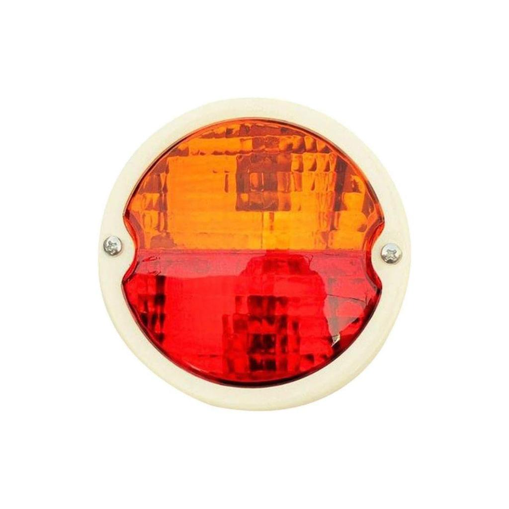 Apsmotiv Vintage Feu Arrière Duolamp blanc 12V Arrière Stop & Plaque d'Immatriculation Lentille Rouge/Ambre Ford Modèle A
