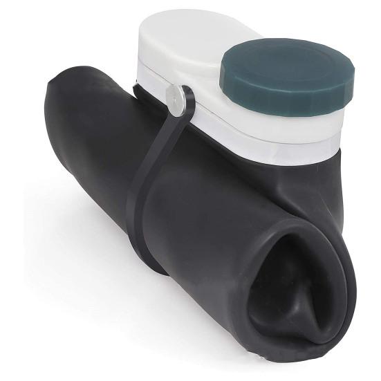 600ML Collapsible Water Bottle Food Grade BPA Free Leak-Proof Silicone Sports Portable Drinking Cup Tumbler Jug Camping Supplies