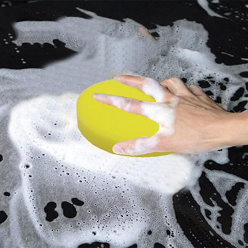 12 Stück Runde Auto Wachsen Polieren Wachs Schaum Schwamm Hohe Dichte Applikator Pads Reinigungsschwamm Auto Detail Waschen Autoreinigungswerkzeug