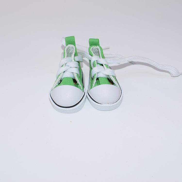 20CM Cotton Doll Shoes: 6 Points BJD Casual Mini Canvas Shoes, 5CM Size