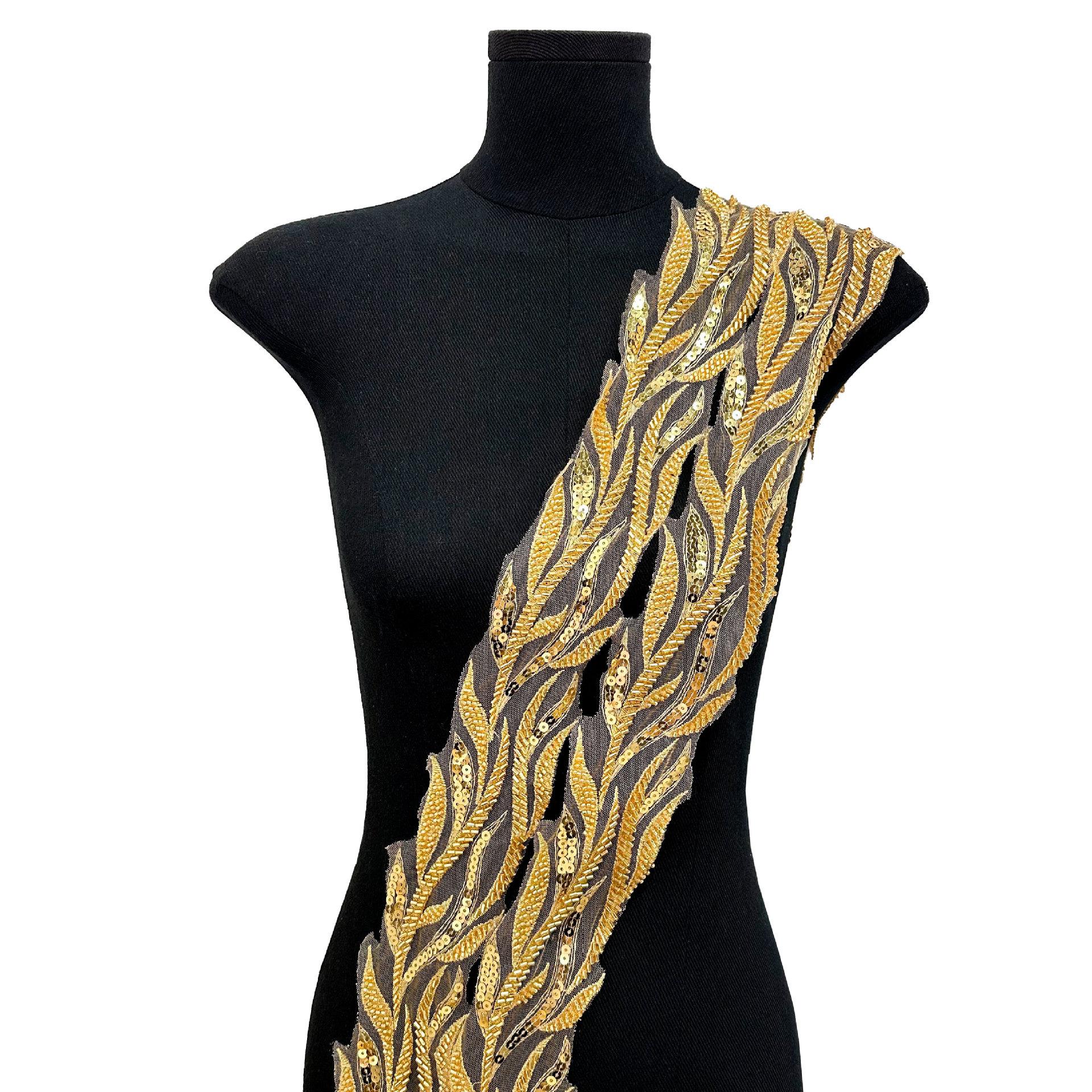 

Сетка Ретро Тяжелая Промышленность Роскошь Бисерная Трубка Сделай Сам Воротник Платья Одежда для Выступлений Украшение Окна Бисерное Кружево Аксессуары TF02 one code