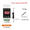 YB103TM din rail thermostat 220V with sensor Electronic thermometer Thermal relay incubator digital meter temperature controller