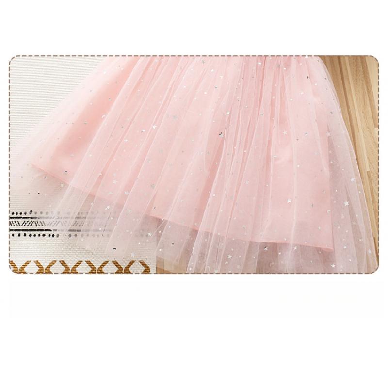 Girls Dress Autumn and Winter Baby Cotton Long Sleeve Mesh Skirt Little Girl Star Aisha Princess Dress