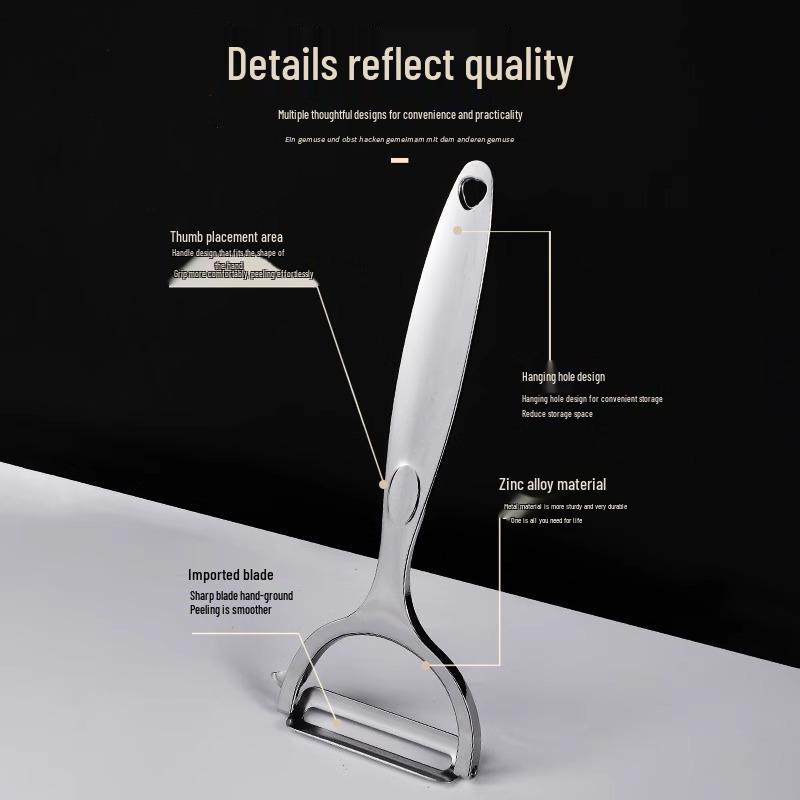 Multifunctional Stainless Steel Peeler for Potatoes, Apples, and Vegetables