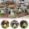 Resin Mini Pet Ghosts In A Jar With Moss Craft Glow In The Dark Little Ghost Glass Dome Decor Luminous Ghost Figurines