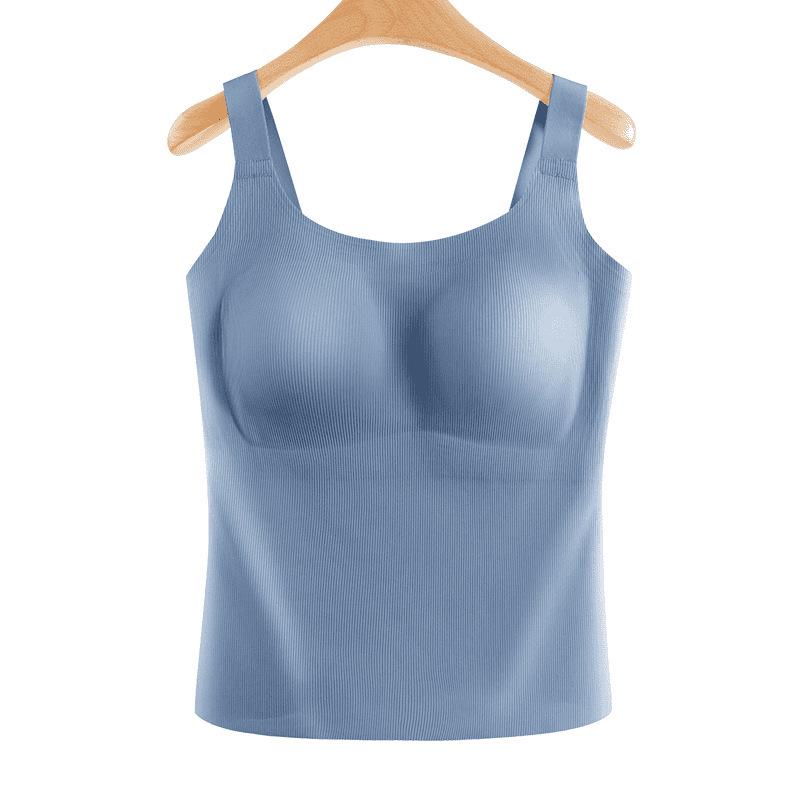 

New World Plus Size Adjustable Camisole with Wide/Thin Straps - Breathable, Seamless, Beautiful Back Design, No Bra Needed, Versatile Use. 2XL (135-160 jin)