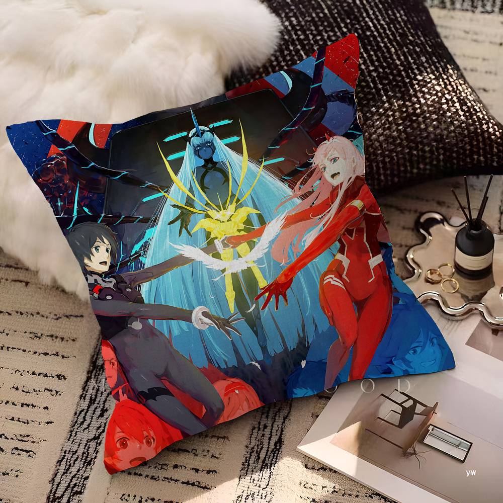 Darling In The Franxx Cartoon Pillow Cover For Bedroom Room And Living Room Sofa Decorative Cushion Cover
