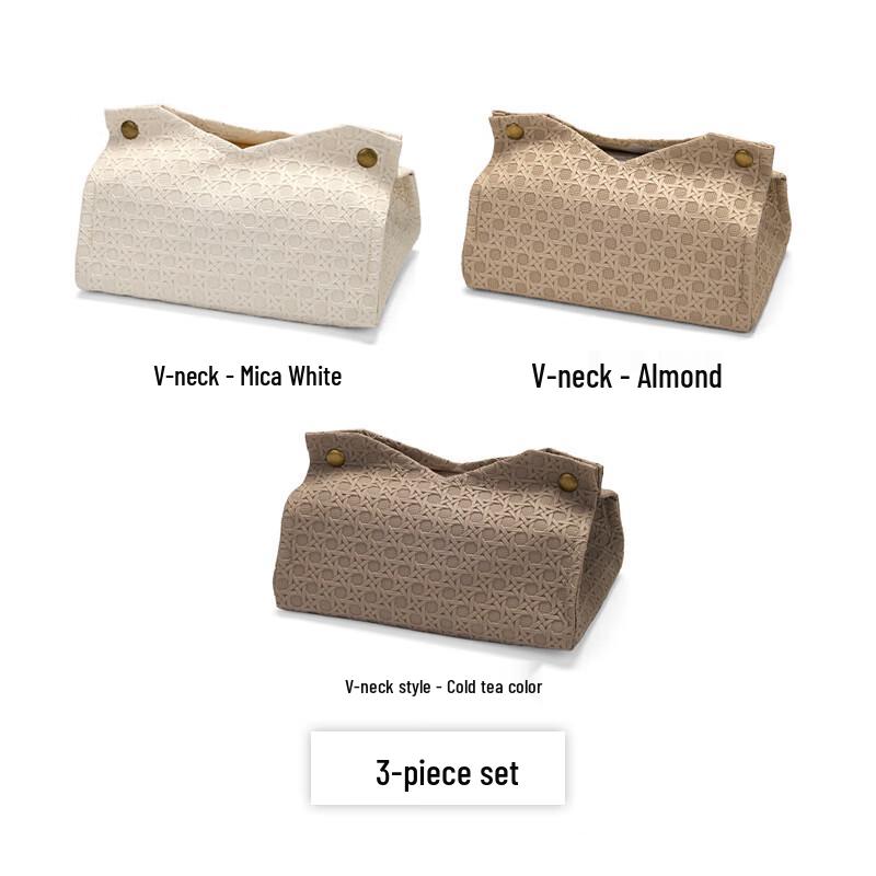 Ally Mist Forest Light Luxury 3-Piece Tissue Box Set