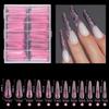 120 UVS Żel Akryl Formy do Zdobień Paznokci Sztuczne Końcówki Paznokci Przezroczyste Pełne Pokrycie Formy Duals Nail System z Podziałką do Przedłużania