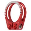 Bike Seat Post Clamp Aluminum Alloy Adjustable Bicycle Seatpost Lock Clamp Quick Release for Replacement Red 34.9mm