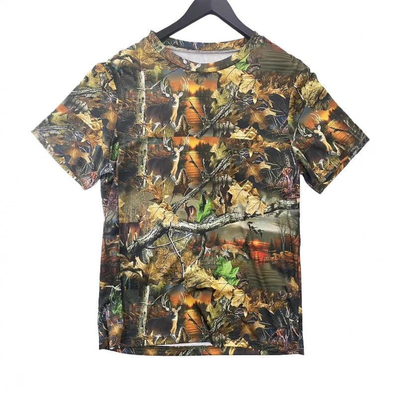 

Summer Retro Loose Printed Short Sleeved T-shirt Casual Fashion Versatile Round Neck Comfortable T-shirt 6XL