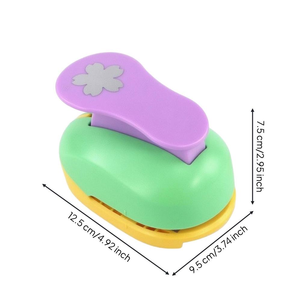 Manual Paper Decorative Hole Punch Accurate Cm Shape Smooth Cutting for Crafters, Teachers,