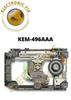 ELECTRONICFIX KEM-496AAA Laser Cart with KES-496 Lens Block Compatible with PlayStation 4 Slim CUH-2xxx and PS4 Pro CUH-70xx