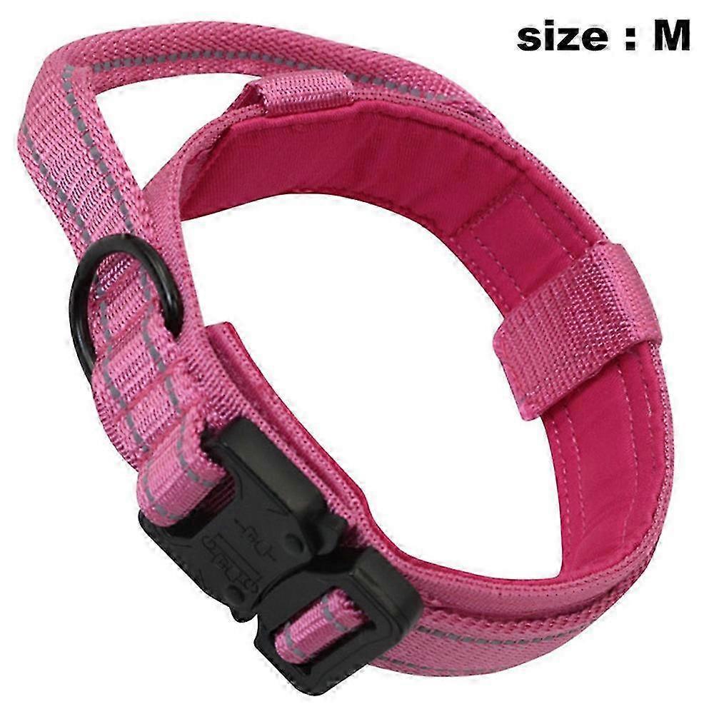 Control Handle Tactical Dog Collar, Military Grade Heavy Duty Collar with Quick Release Buckle for Medium and Large Dogs