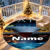 Custom Name Personalized Avatar Print Round Rug, Versatile Home Decor Carpet, for Playroom, Apartment, Balcony, Entryway, Hallway Gift