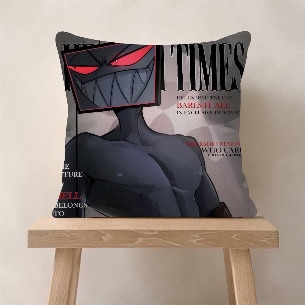 Anime HHelluva Boss Vox   Pillow Gift Home Office Decoration Bedroom Sofa Car Cushion Cover case 45x45
