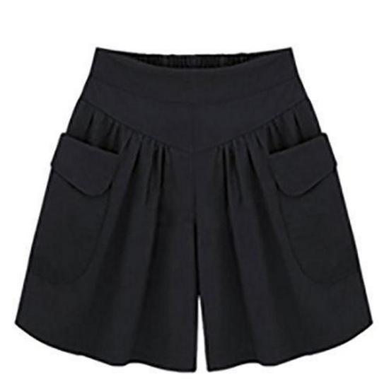

2024 Summer Plus Size High Waist Wide Leg Shorts: Slimming Elastic Fit 5XL [For 170-190 kg]