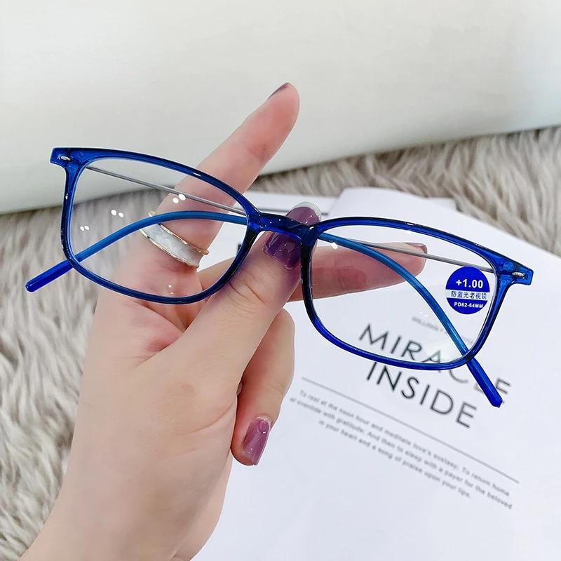 Ladies New Fashion TR90 Reading Glasses   Women Flexible Trendy Presbyopia Eyeglasses Outdoor Ultralight Prescription Eyewear