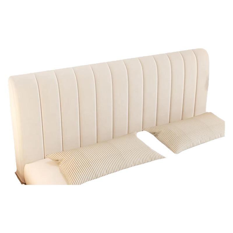 Plush Upholstered Bed Headboard Cover - Thick, Soft, Universal Anti-Collision & Dustproof Full Coverage Backrest Cover
