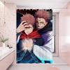 Satoru Gojo Jujutsu Kaisen 1pc Pattern Shower Curtain Plus Hooks Waterproof Machine Washable Polyester Fabric Abstract