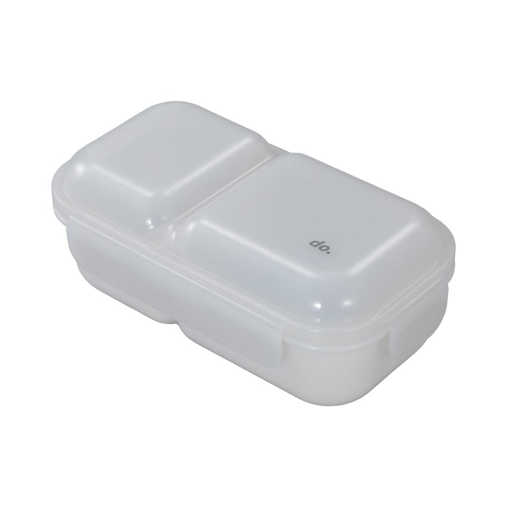 CB Japan Domeman 600 DSK Bento Box, 600ml, Gray, Soft and Easy to Serve, Dome Lid, Secure with 4-Point Locking, Double Sealing to Prevent Leaks