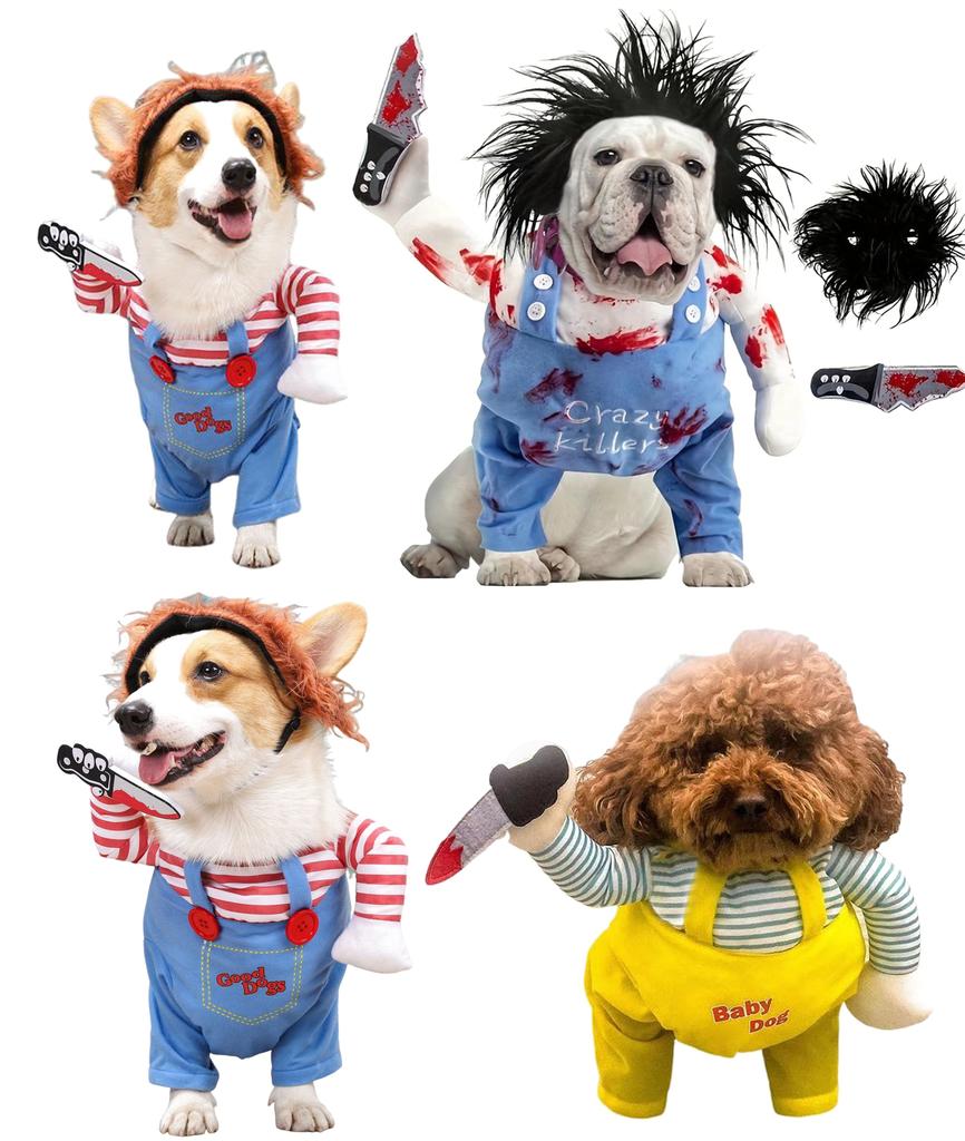 Dog Halloween Costumes, Pet Cosplay Costume With 2 Straps, Breathable All Seasons Universal Party Costume For Small Medium And Large Dogs Party