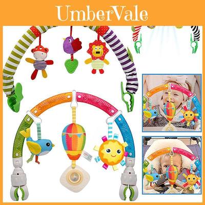 Infant Stroller Attachment With Sound And Visual Stimulation For Baby Engagement