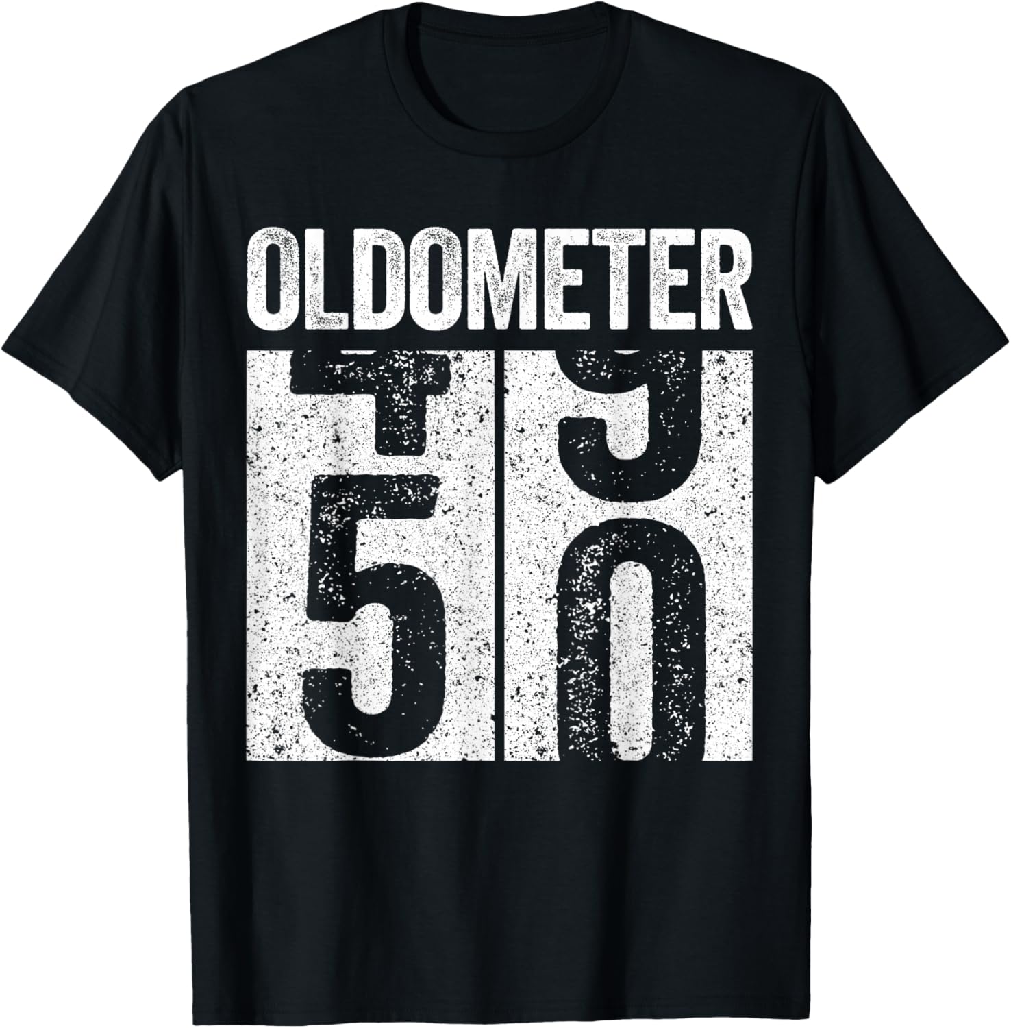 Oldometer 50th Birthday Gift Funny Retro Vintage T-shirt XXXXL
