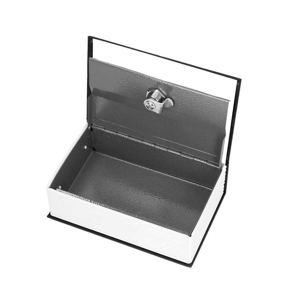 Safe Box Simulation Book Shape Decorative Storage Money Case for Bedroom Living Room OfficeBlack