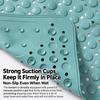 with Suction Cup Shower Mat with Drain Holes Bathroom Mat New Massage Shower Rug