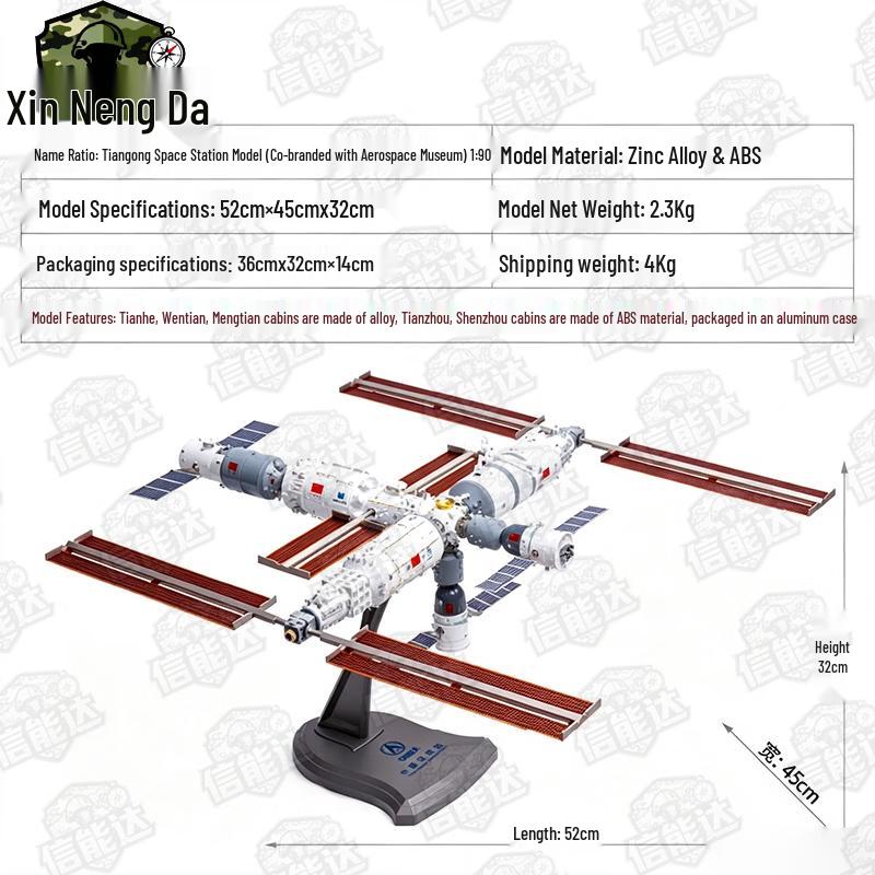 Tiangong Space Station Alloy Model