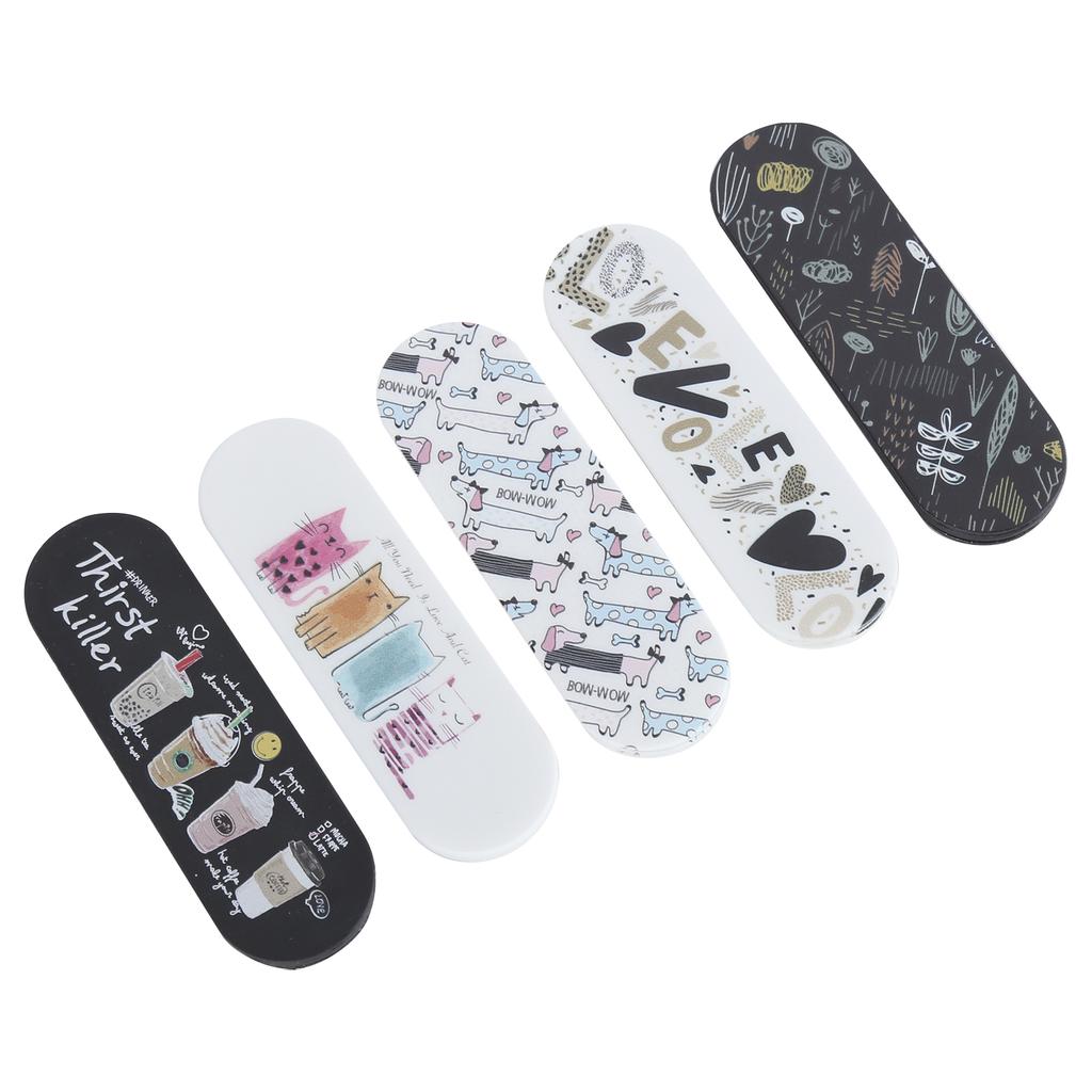 5Pcs MOMO STICK Smart Phone Adjustable Stand Finger Strap Reusable Stick Gel Pad Holder