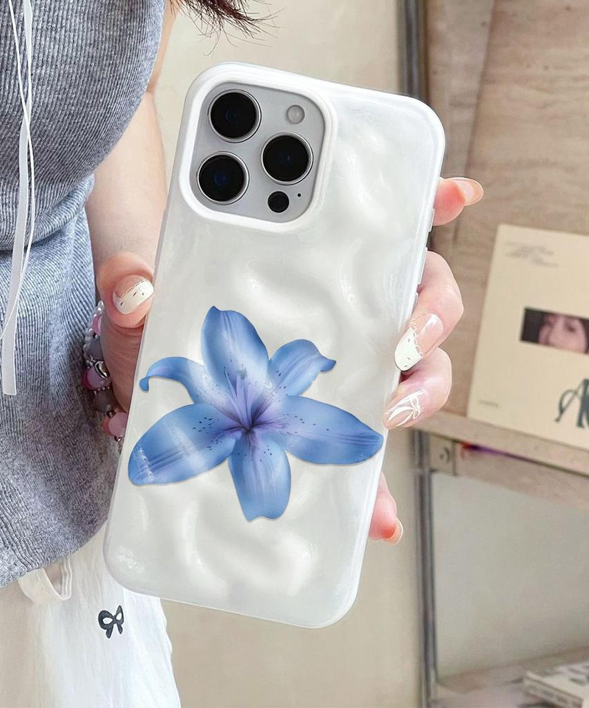 Red Flowers TPU Phone Case For iPhone Air 17 Pro 16 15 Pro Max 14 13 12 Pro 11 Shockproof Soft Silicone Transparent Cover