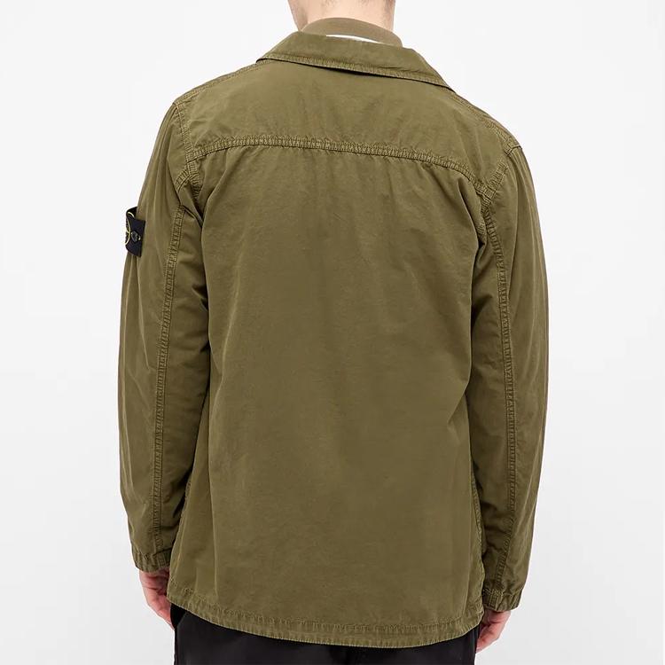 Stone Island Tela Jacket Olive Men Outerwear Green 7415439WN-V0158