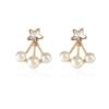 European & American Fashion Crystal Star Pearl Earrings