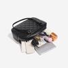Large Capacity Toast Bag, Computer Bag, New Small Fragrant Style Portable Shoulder Tote Bag, Diamond Grid Boston Bowling Bag