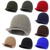 European & American Wool Knit Duckbill Hat - Warm, Wide-Brimmed, Autumn & Winter Versatile Hat