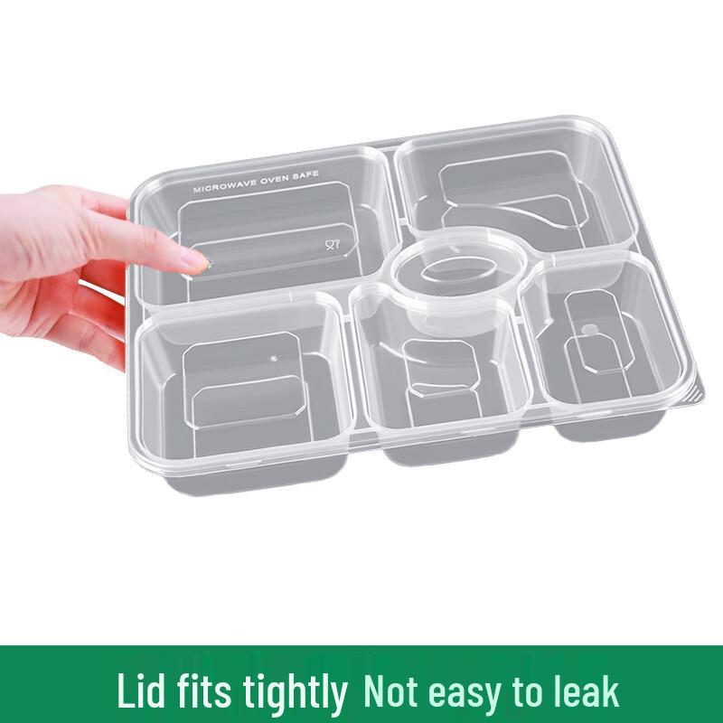 Tongyuan Disposable 6-Compartment Meal Prep Containers