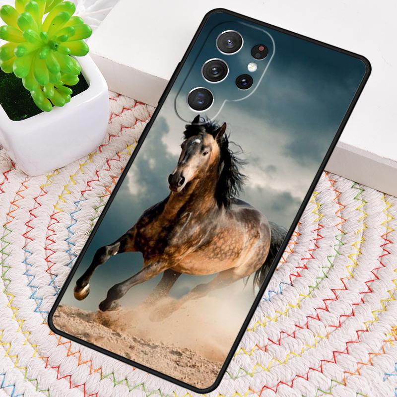 Running Animal Horse TPU Phone Case For Samsung Galaxy Note 10 Pro S26 S25 S24 S23 S22 Ultra Plus S21 FE S20 Shockproof Cover