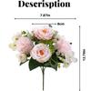 Simulation  Flower  Bouquet Romantic Round Rose Artificial Bouquet Wedding Home Living Room Interior Decoration Photo Props