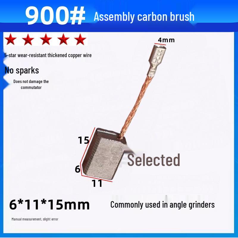 Durable Carbon Brush Set for Grinders, Drill, Hammer, Polisher, Cutter, and Picker Tools