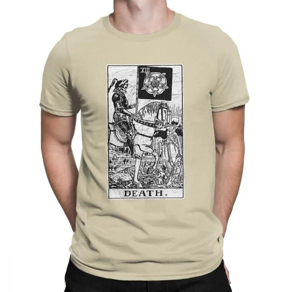 Unisex T-Shirt Death Tarot Card Major Arcana Fortune Telling Occult Cotton The Magician Empress T Shirt Oversized