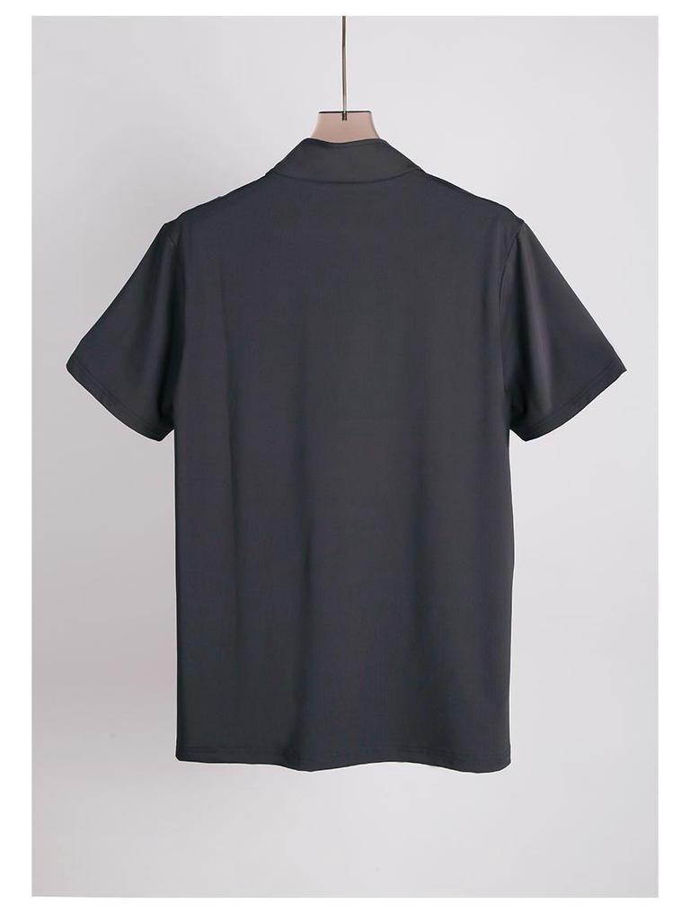 Lulu Men's Ice Silk Quick-Dry Short Sleeve Sports T-Shirt for Summer Fitness, Running, and Marathon