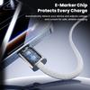 TOOCKI TX110C4 2m 240W Mini Zinc Alloy USB-C To USB-C Cable 480Mbps Data Transfer Cable with Smart Chip for Laptop Phone Tablet