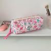 Kawaii Oxford Stationery Bag Pouch Back To School Pencil Case INS Pink Sweetheart Bow Aesthetic Stationery School Supplies