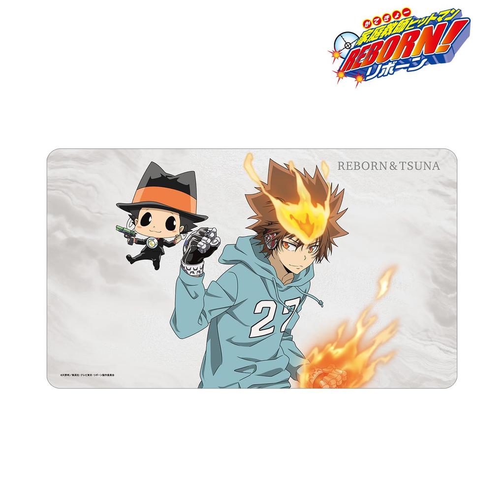 Katekyo Hitman Original Illustration of Tsunayoshi Sawada Reborn Training Scene Mat REBORN! & Ver. Multi-desk