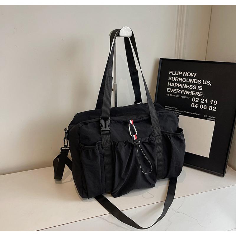 

Повседневная тканевая сумка-мессенджер большой вместимости, сумка через плечо для коротких деловых поездок, портативная сумка чёрный